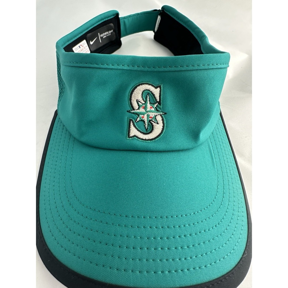 Seattle Mariners Nike MLB AUTHENTIC Golf ONE SIZE ADJUSTABLE STRAP Visor Hat